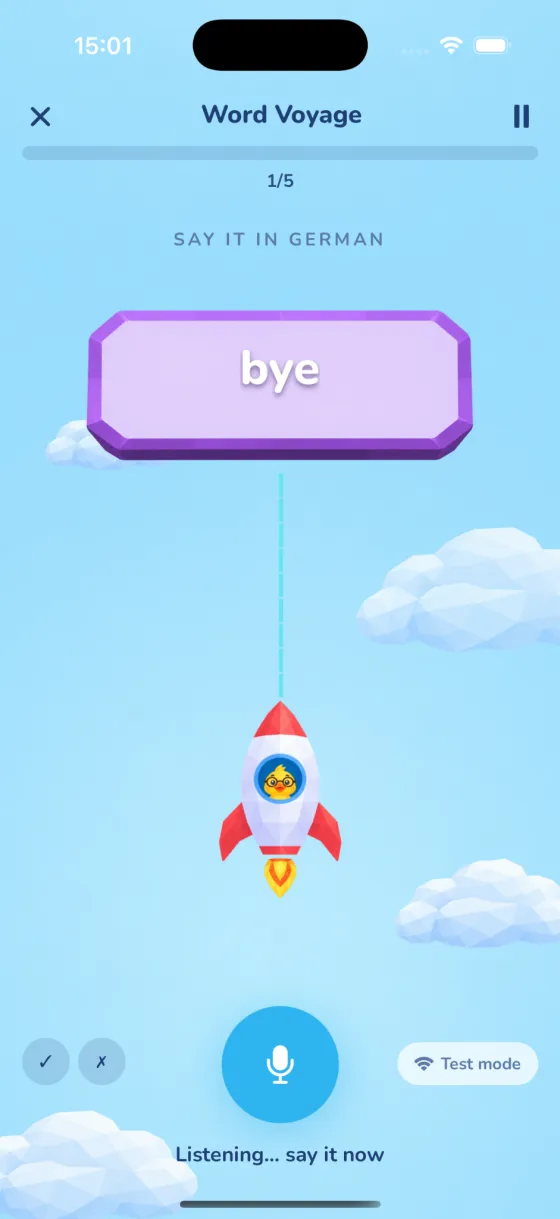 Word Voyage speaking game